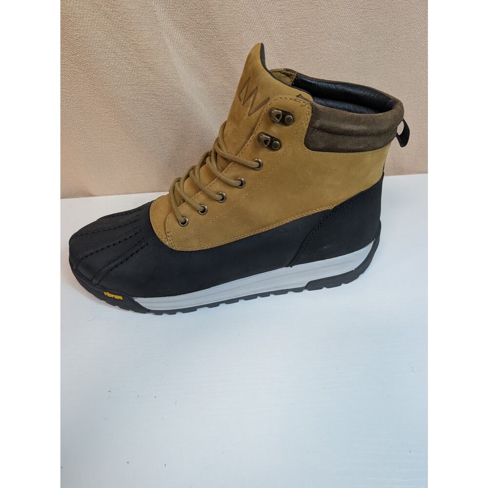 Huckberry All-Weather Waterproof Duckboot 11.5 Brown Leather & Rubber (1172) - Picture 5 of 10